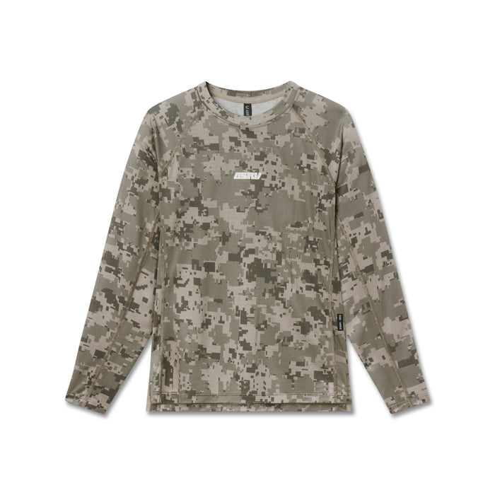 flatlay Polartec® Delta Longsleeve in digital camo, front view