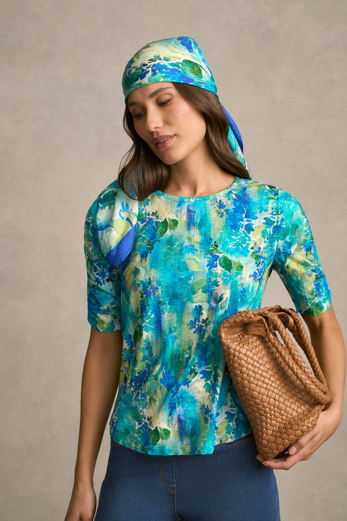 Watercolour Floral Scarf - Multi