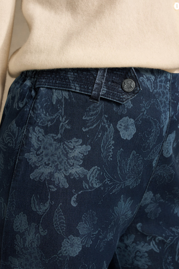 Wide Leg Jeans - Sienna Laser Print