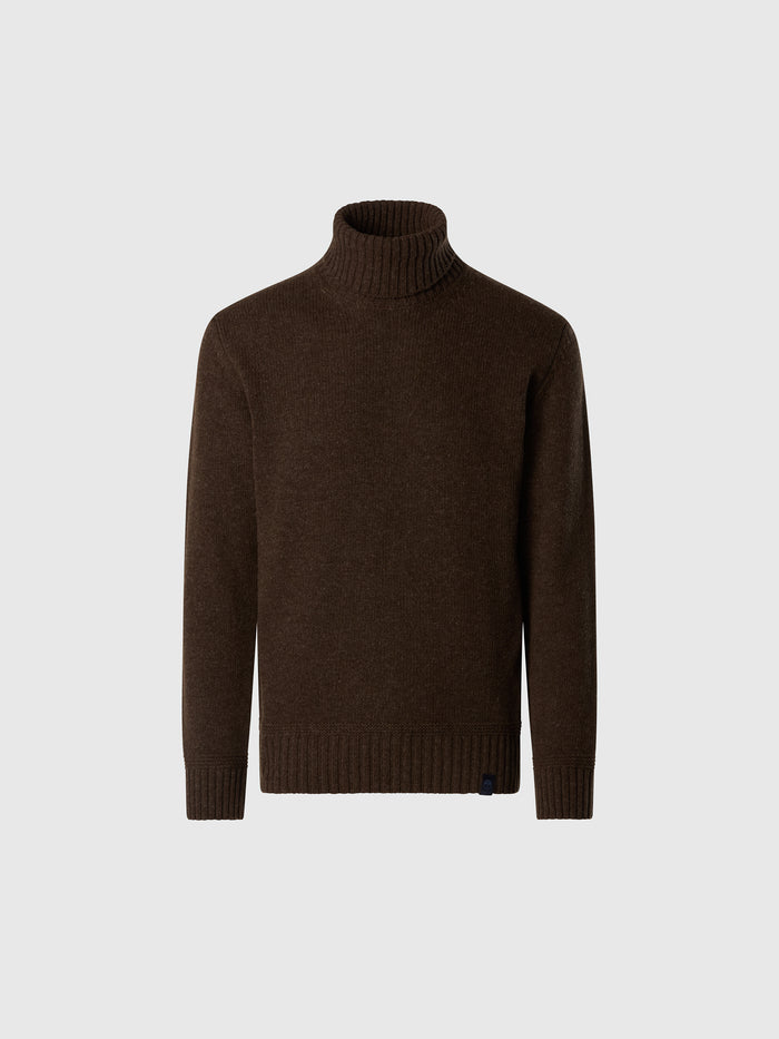 hover | Espresso melange | turtle-neck-7gg-knitwear-699594