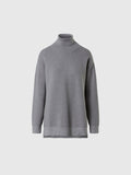 hover | Medium grey melange | turtle-neck-12gg-knitwear-095557