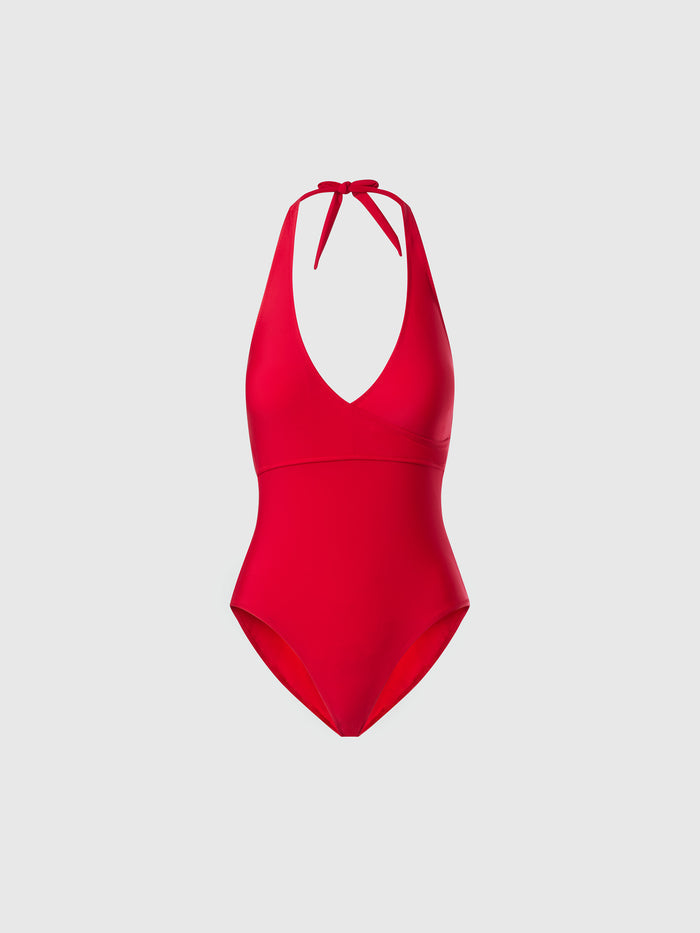 hover | Buganville pink | wrap-style-swimsuit-beachwear-078076