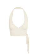 Yosemite Sleeveless Top - Ivory Lightweight Rib